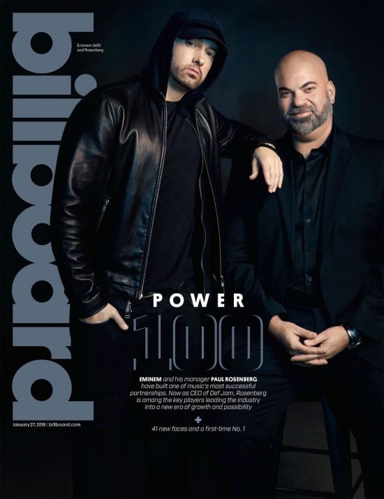 Eminem, Paul Rosenberg, Detroit Day Space Studio, 9 января 2018, Billboard