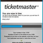 Чтобы попасть на региональные сайты TicketMaster, нужно было в прямом смысле «отстоять», пусть и виртуальную, но очередь. Ожидание составляло от 15 до 45 минут, а за билетами на Итальянский концерт Эминема очередь тянется до сих пор.