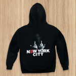 Limited Edition Hoodie from Eminem’s 2018 Irving Plaza performance. Black hoodie with images printed on front and back.