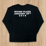 Limited Edition Longsleeve from Eminem’s 2018 Irving Plaza performance. White longsleeve with images printed on front, back, and sleeve.