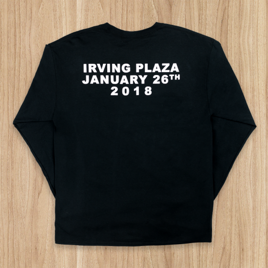 Limited Edition Longsleeve from Eminem's 2018 Irving Plaza performance. White longsleeve with images printed on front, back, and sleeve.