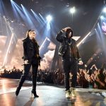 INGLEWOOD, CA - MARCH 11: Kehlani (L) and Eminem perform onstage during the 2018 iHeartRadio Music Awards which broadcasted live on TBS, TNT, and truTV at The Forum on March 11, 2018 in Inglewood, California. (Photo by Kevin Mazur/Getty Images for iHeartMedia)