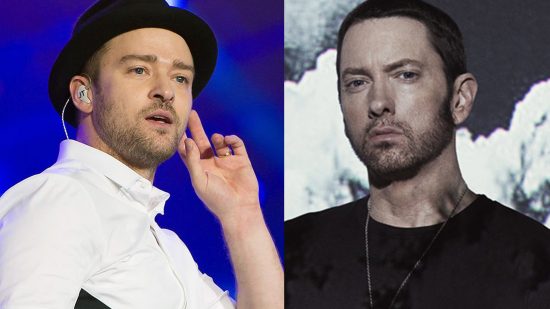 Justin Timberlake исполнил микс из инструментала “My Love” и акапелы куплета Эминема из “Forgot About Dre”
