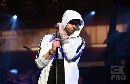 INDIO, CA - APRIL 15: Eminem performs onstage during the 2018 Coachella Valley Music and Arts Festival Weekend 1 at the Empire Polo Field on April 15, 2018 in Indio, California. (Photo by Kevin Winter/Getty Images for Coachella)