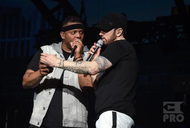 INDIO, CA - APRIL 15: Eminem performs onstage during the 2018 Coachella Valley Music and Arts Festival Weekend 1 at the Empire Polo Field on April 15, 2018 in Indio, California. (Photo by Kevin Winter/Getty Images for Coachella)