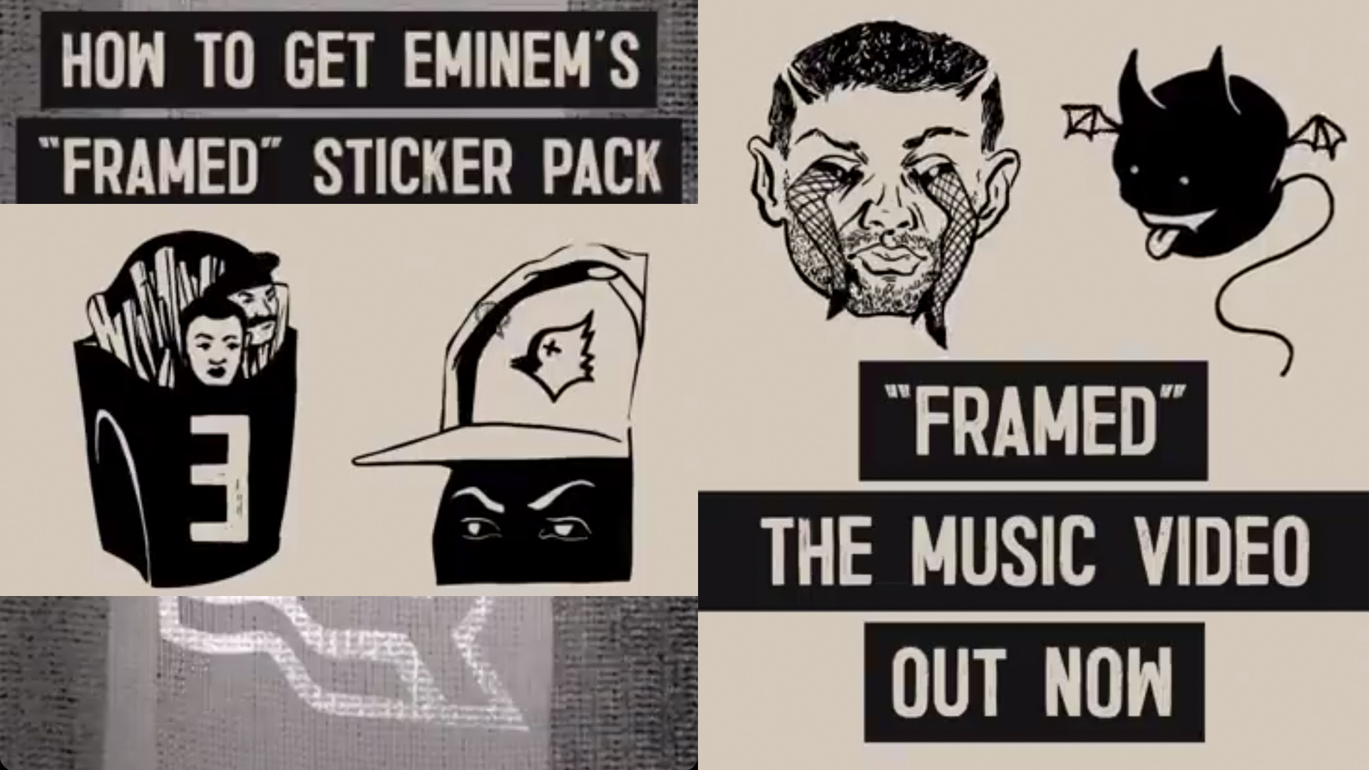 Eminem x Instagram: Специальный стикер-пак к релизу клипа «Framed»