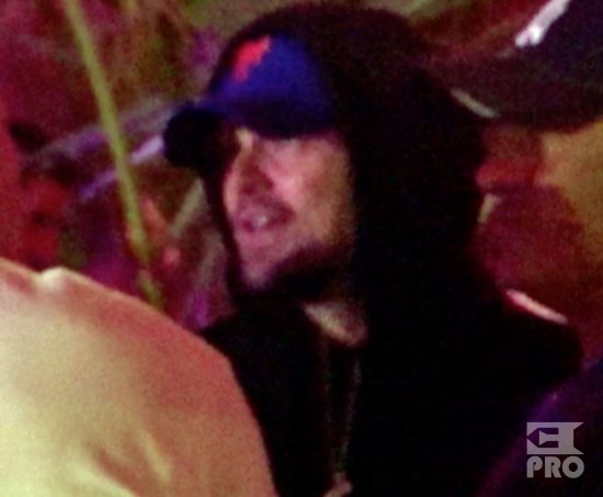 EXCLUSIVE: Leonardo DiCaprio gets many hugs and a kiss from his new girlfriend as she showed much affection moments before the Eminem performance at Coachella. Camila Morrone (20) was having a blast with Leo as they stood with friends next to the VIP cash bar and then later held each other and squeezed their way through a pipe structure all while holding each other close and then made their way to the lawn to watch the big show of the final night of Coachella.