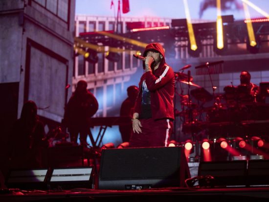 Eminem at Boston Calling 2018 photo by Jeremy Deputat