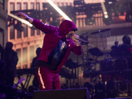 Eminem at Boston Calling 2018 photo by Jeremy Deputat