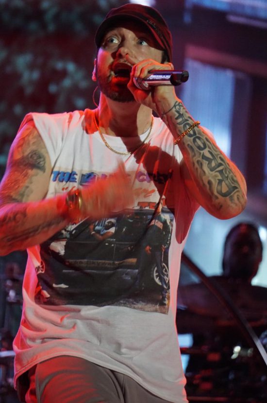 Eminem live at Bonnaroo 2018, photo by Melissa Carter-Borchers epro