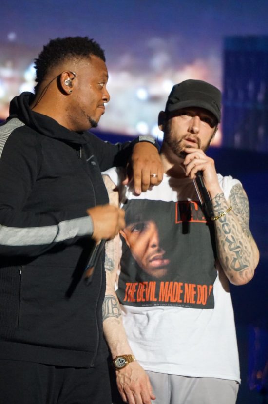 Eminem live at Bonnaroo 2018, photo by Melissa Carter-Borchers epro