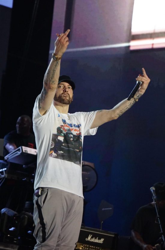 Eminem live at Bonnaroo 2018, photo by Melissa Carter-Borchers epro