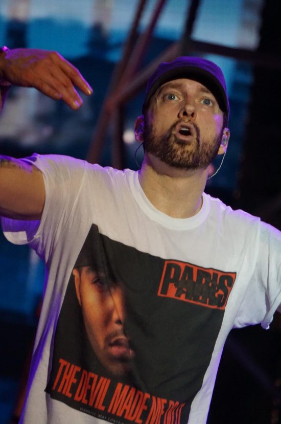 Eminem live at Bonnaroo 2018, photo by Melissa Carter-Borchers epro