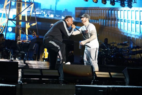 Eminem live at Bonnaroo 2018, photo by Melissa Carter-Borchers epro