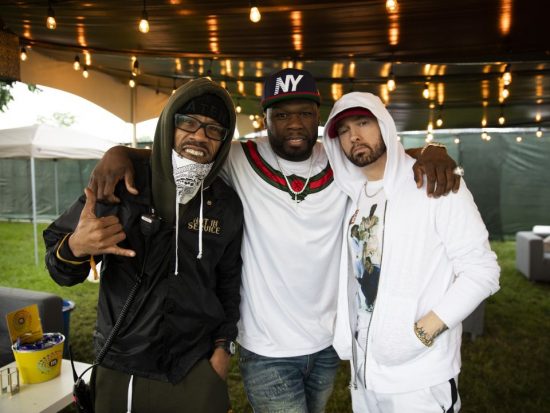 Eminem Redman and 50 Cent at Governors Ball Music Festival 2018