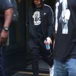 *EXCLUSIVE* Eminem quickly heads to his car after leaving his hotel