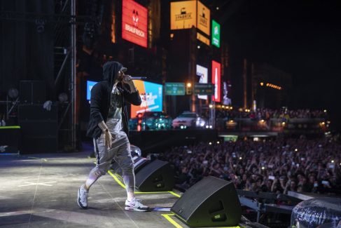 Eminem's 2018 performance at Switzerland's Openair Frauenfeld Festival Revival Tour. Photo Credit: Jeremy Deputat