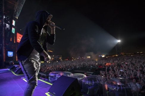 Eminem's 2018 performance at Switzerland's Openair Frauenfeld Festival Revival Tour. Photo Credit: Jeremy Deputat