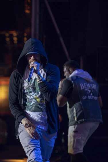 Eminem's 2018 performance at Switzerland's Openair Frauenfeld Festival Revival Tour. Photo Credit: Jeremy Deputat