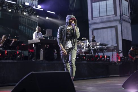 Eminem's 2018 performance at Italy's Area Expo Milano Revival Tour. Photo Credit: Jeremy Deputat