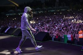 Eminem's 2018 performance at Italy's Area Expo Milano Revival Tour. Photo Credit: Jeremy Deputat