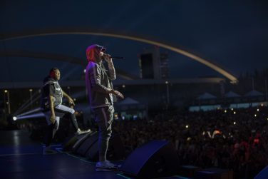 Eminem's 2018 performance at Italy's Area Expo Milano Revival Tour. Photo Credit: Jeremy Deputat
