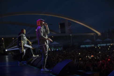 Eminem's 2018 performance at Italy's Area Expo Milano Revival Tour. Photo Credit: Jeremy Deputat