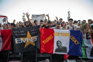 Eminem's 2018 performance at Italy's Area Expo Milano Revival Tour. Photo Credit: Jeremy Deputat