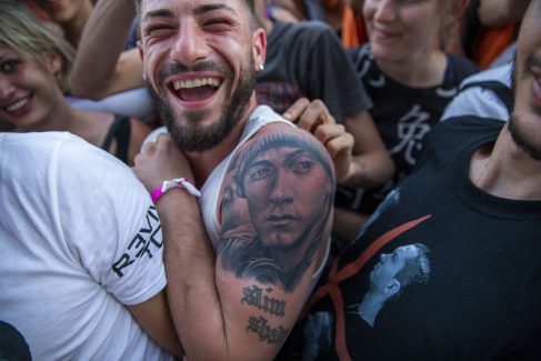 Eminem's 2018 performance at Italy's Area Expo Milano Revival Tour. Photo Credit: Jeremy Deputat