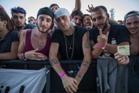 Eminem's 2018 performance at Italy's Area Expo Milano Revival Tour. Photo Credit: Jeremy Deputat