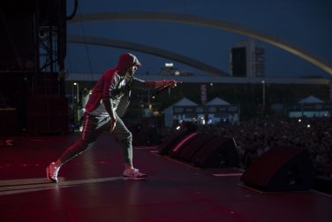 Eminem's 2018 performance at Italy's Area Expo Milano Revival Tour. Photo Credit: Jeremy Deputat