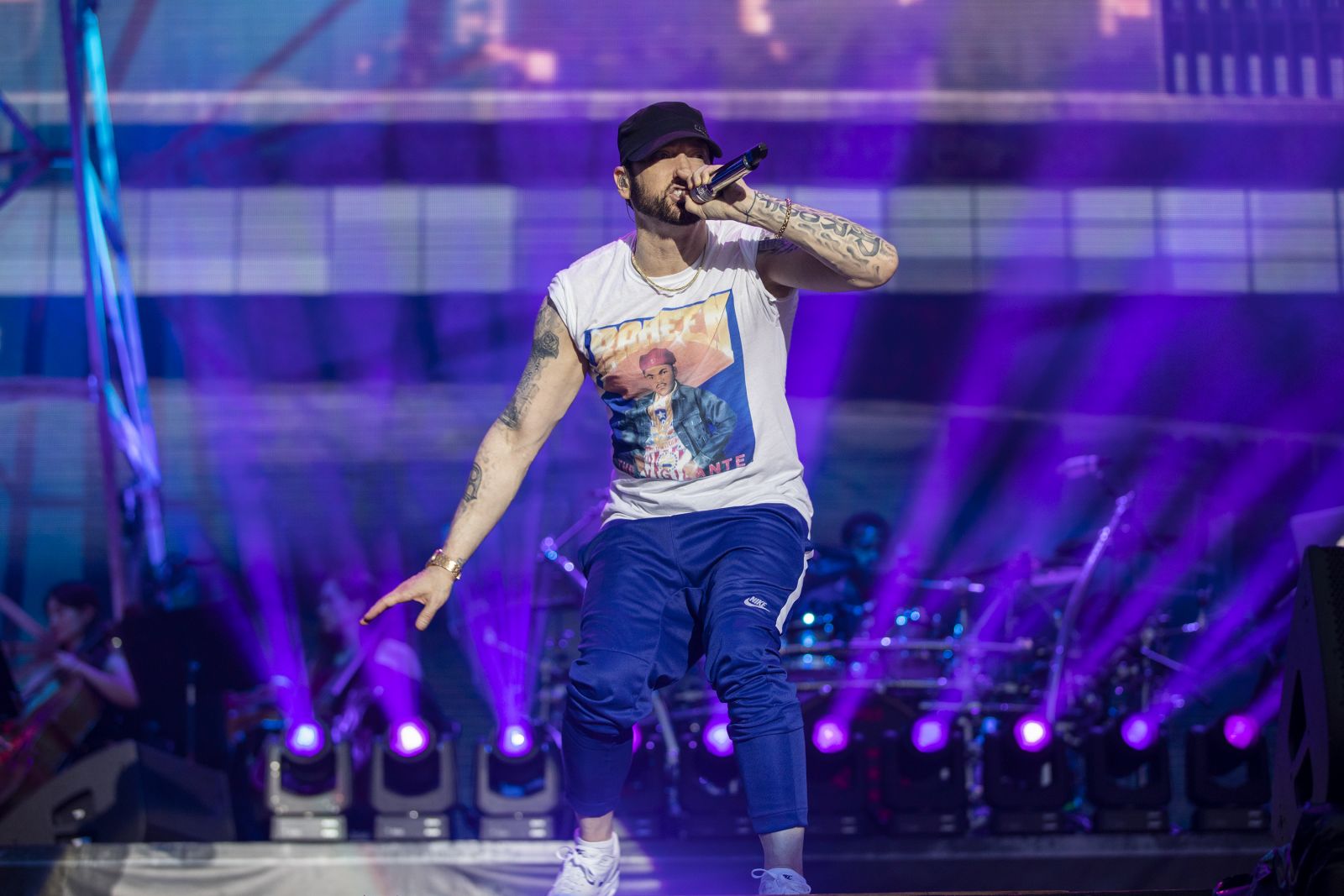 Eminem's 2018 performance at Germany Hannover Revival Tour. Photo Credit: Jeremy Deputat