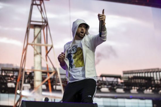 Eminem's 2018 performance at London day 1 UK Revival Tour. Photo Credit: Jeremy Deputat