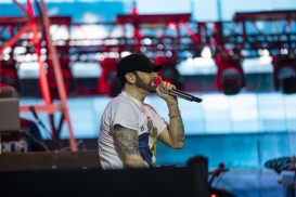 Eminem's 2018 performance at London day 1 UK Revival Tour. Photo Credit: Jeremy Deputat