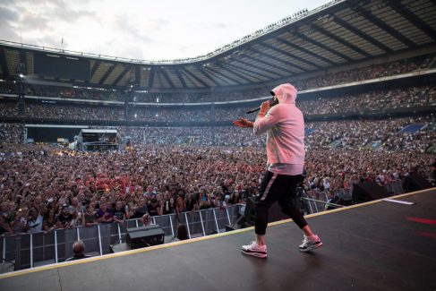 Eminem's 2018 performance at London day 1 UK Revival Tour. Photo Credit: Jeremy Deputat