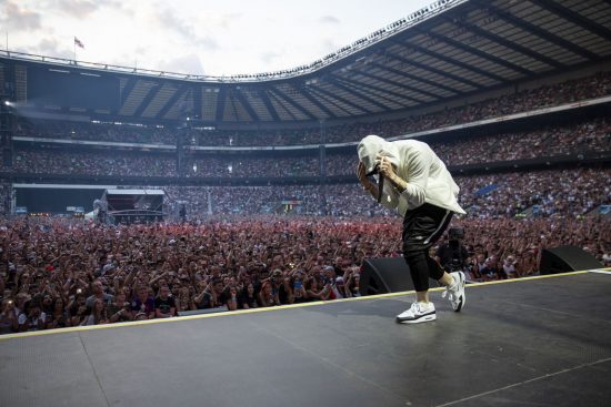 Eminem's 2018 performance at London day 1 UK Revival Tour. Photo Credit: Jeremy Deputat