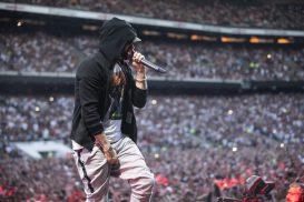 Eminem's 2018 performance at London day 2 UK Revival Tour. Photo Credit: Jeremy Deputat