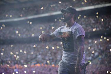 Eminem's 2018 performance at London day 2 UK Revival Tour. Photo Credit: Jeremy Deputat