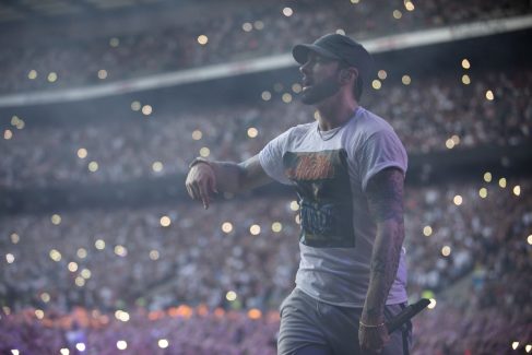 Eminem's 2018 performance at London day 2 UK Revival Tour. Photo Credit: Jeremy Deputat