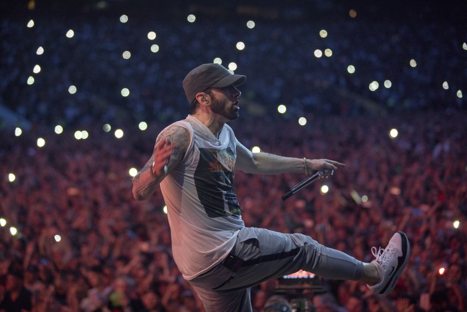 Eminem's 2018 performance at London day 2 UK Revival Tour. Photo Credit: Jeremy Deputat