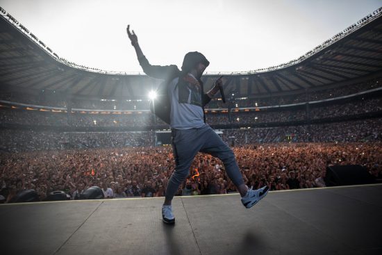 Eminem's 2018 performance at London day 2 UK Revival Tour. Photo Credit: Jeremy Deputat