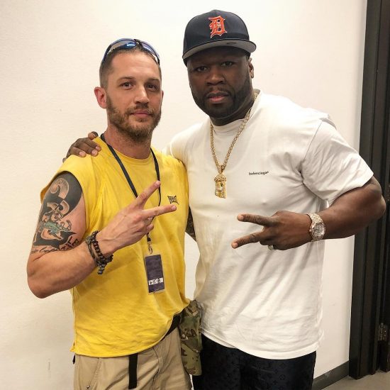 50centMy man Tom hardy came and kicked it with me.????get the strap #lecheminduroi