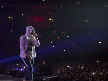 Eminem's 2018 performance in Stockholm, Sweden Revival Tour. Photo Credit: Jeremy Deputat