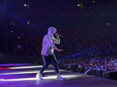 Eminem's 2018 performance in Stockholm, Sweden Revival Tour. Photo Credit: Jeremy Deputat