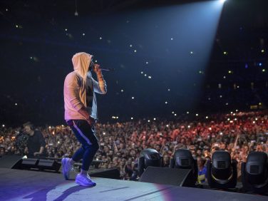 Eminem's 2018 performance in Stockholm, Sweden Revival Tour. Photo Credit: Jeremy Deputat