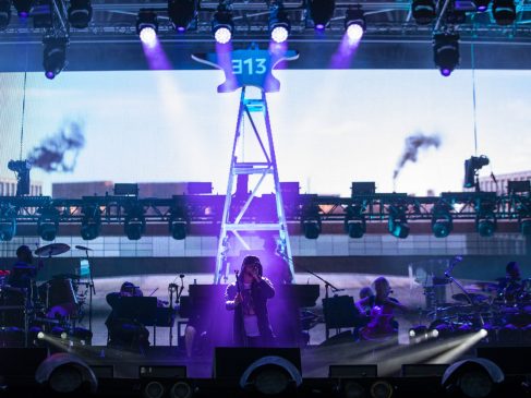 Eminem's 2018 performance in Denmark's Roskilde Festival Revival Tour. Photo Credit: Jeremy Deputat