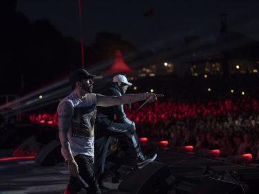 Eminem's 2018 performance in Denmark's Roskilde Festival Revival Tour. Photo Credit: Jeremy Deputat