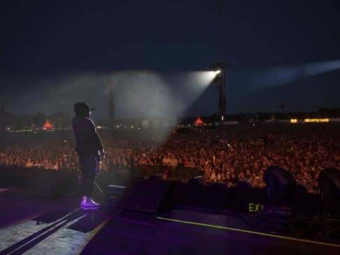 Eminem's 2018 performance in Denmark's Roskilde Festival Revival Tour. Photo Credit: Jeremy Deputat