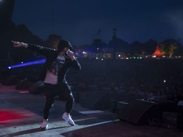 Eminem's 2018 performance in Denmark's Roskilde Festival Revival Tour. Photo Credit: Jeremy Deputat