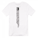 EM-SMMR18.USA-EUR CAMO E T-SHIRT Белая футболка с небольшим логотипом тура Эминема на груди и датами концертов на спине.